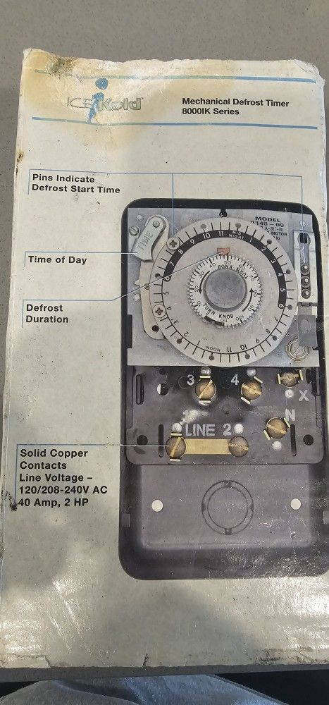 Mechanical Defrost Timer 8000lK Series