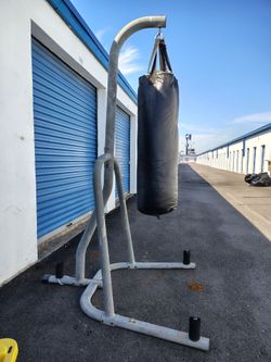 Boxing bag and stand $40