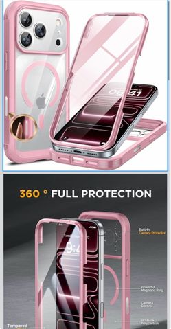 Pink iPhone Full-Body Case with MagSafe