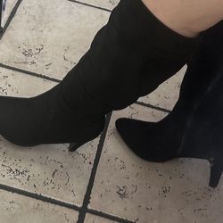 Beautiful Black High Heels Boots 👢
