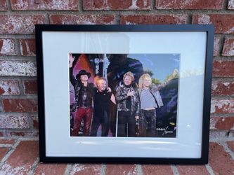 Framed Limited Edition Bon Jovi Tour Picture