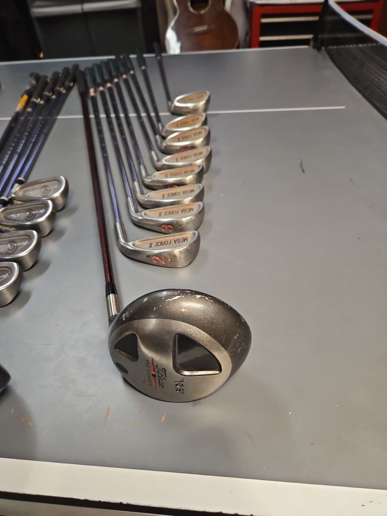 Men's Golf Club Set Mega Force 2 W/ Titleist Driver 10.5