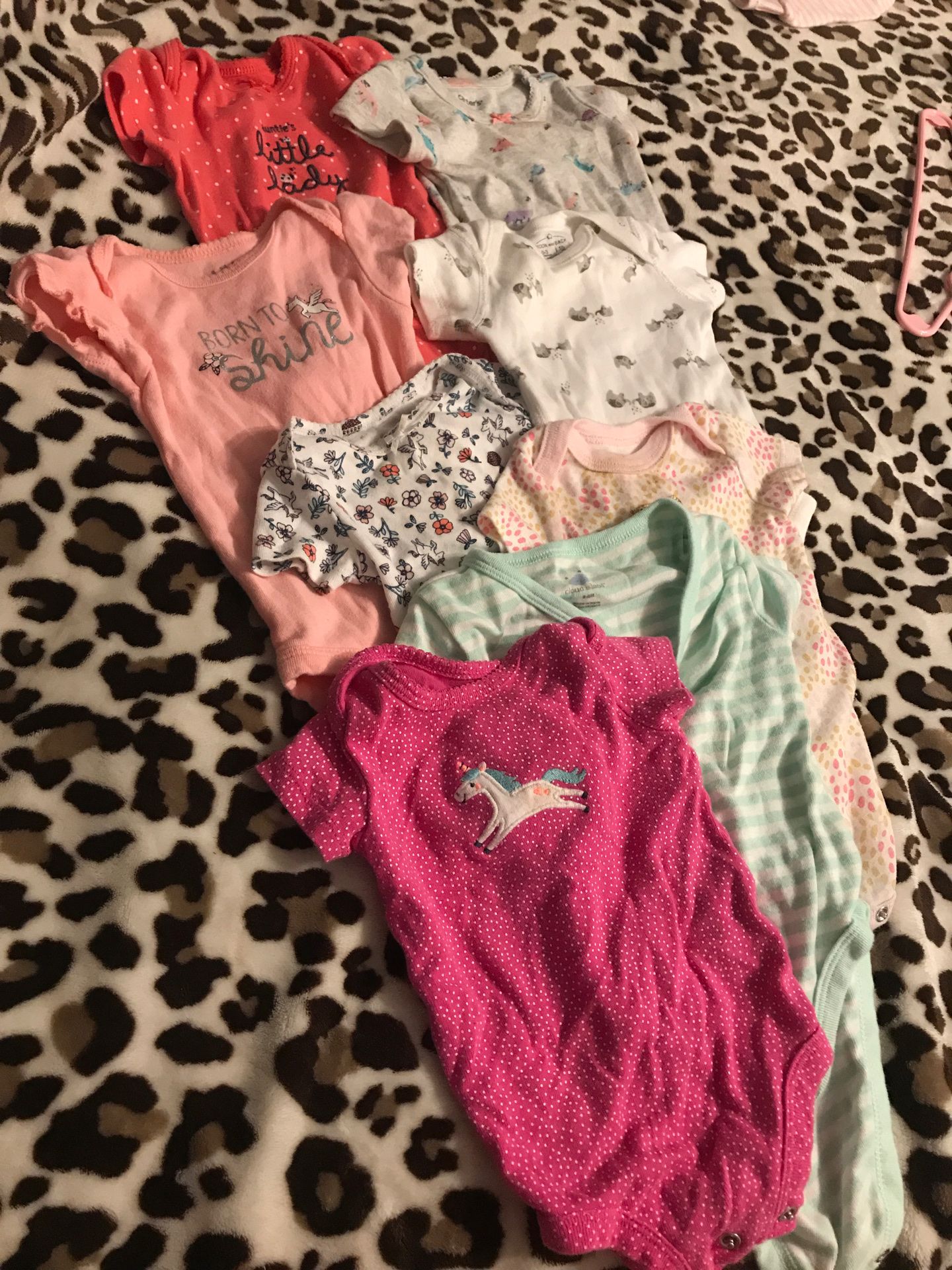 8 pack onesies 0-3 months