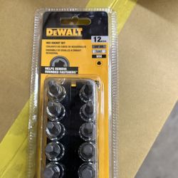 12 Piece Dewalt Hex Socket Set 
