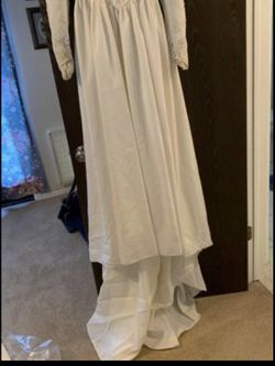 Wedding Bridal Dress 1980’s Size 8 Thumbnail