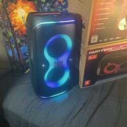 JBL Partybox 120 Portable Bluetooth Speaker {NO MIC} ~ LED Lights, Bass Boost, Long Battery Life