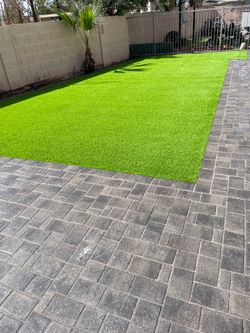 Pavers turf travertine sod