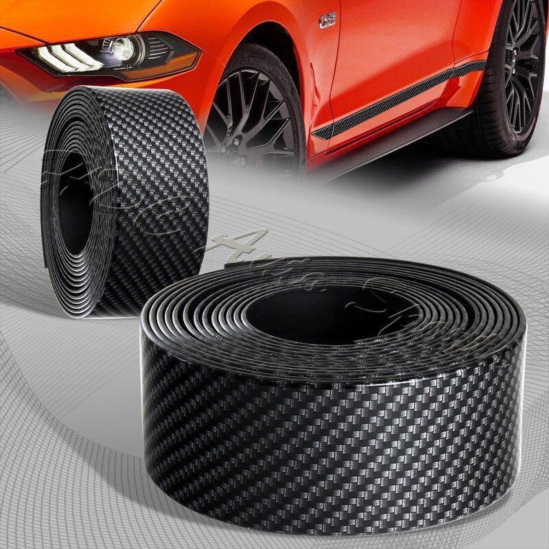 Universal 1.5m X 40mm Car Carbon Style Body Protector Door Sill Bar Scuff Plate -(2-PS-2123-CF