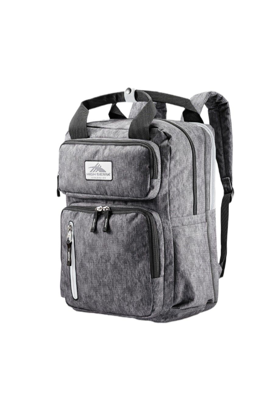 Brand NEW! High Sierra "Mindie Tech Backpack" Black/Grey Multipocket For School/Work/Outdoors/Traveling/Everyday Use/Gifts