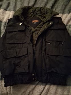Renegade Black Multi-Pocket Cargo Jacket
