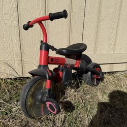 Yvolution 3 in 1 Toddler Trike Y Velo Flippa Push Tricycle Toddler Balance Bike with Parent Steering Push Handle for Boys Girls 2-5 Years Old