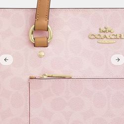 Powder pink station tote