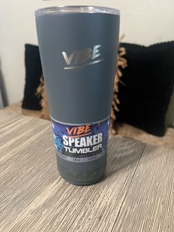 VIBE 18oz Bluetooth Speaker Tumbler – New – Stainless Steel