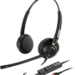 USB Headset with Microphone for PC Noise Cancelling & HD Sound USB Headset with 🎤 