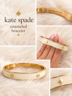 💖Free with additional Jewelry Purchase🌟 Gold Kate Spade Enameled Bracelet