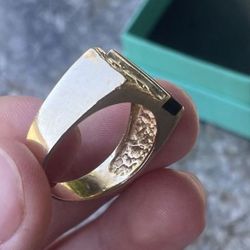 14k Gold Nugget Ring 