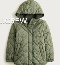 🌧(NEW) (1 AVAILABLE) GIRLS’ J.CREW GENERAL SURPLUS PIPPA QUILTED JACKET WITH PRIMALOFT® - SIZE: EXTRA LARGE (12-13)🌧