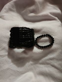 Vintage  Dark Brown  Wood Bracelets 