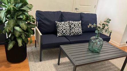 Outdoor Patio Sofa  and Coffee Table Set