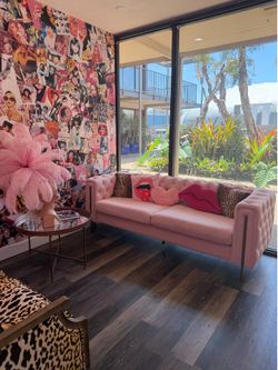 Pink couch