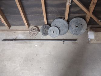 Weights With Bar( Not Olympic )