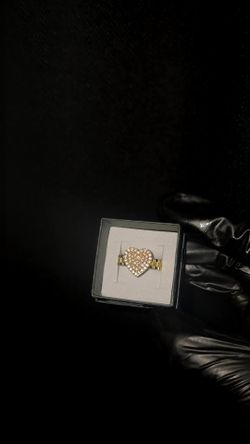 pink diamond heart ring