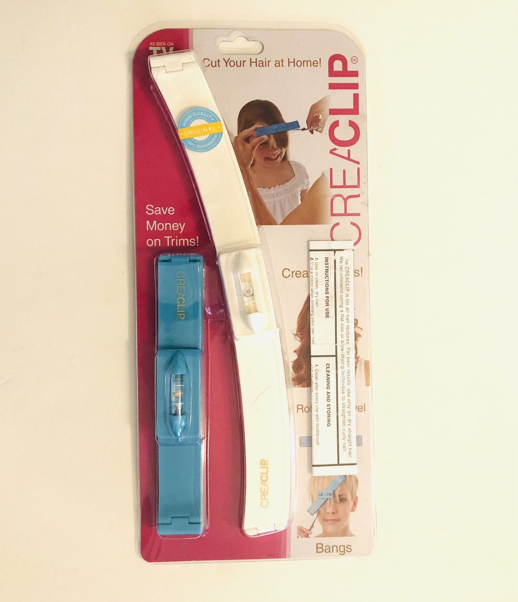 Original CreaClip Set Hair Cutting Tool - As Seen on Shark Tank - Layers & Bangs