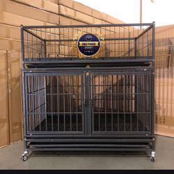 Dog Pet Cage Kennel Size 43 With Divider And Whelp Top New In Box 📦 