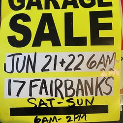 17 Fairbank St., Worcester Garage Sale Saturday And Sunday 6 Am