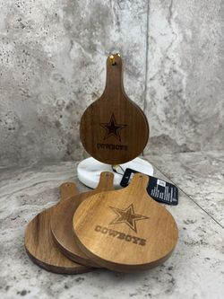 Dallas Cowboys Mini Wooden Board on Marble Stand — Decorative Display Piece