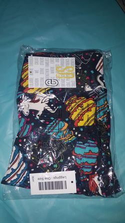1 left Brand new Lularoe leggings 4th birthday limited edition OS