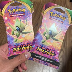 2x Pokemon TCG Sword And Shield Vivid Voltage Booster Packs - NEW