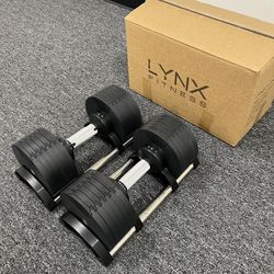( BRAND NEW IN BOX ) Pair Of 50lb Adjustable Dumbbells - Click On My Profile For More Gym Equipment