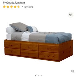 Full Size Bed frame With Drawers