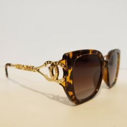 Tortoiseshell Brown Square Sunglasses 