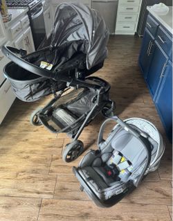 Infant carseat and stroller