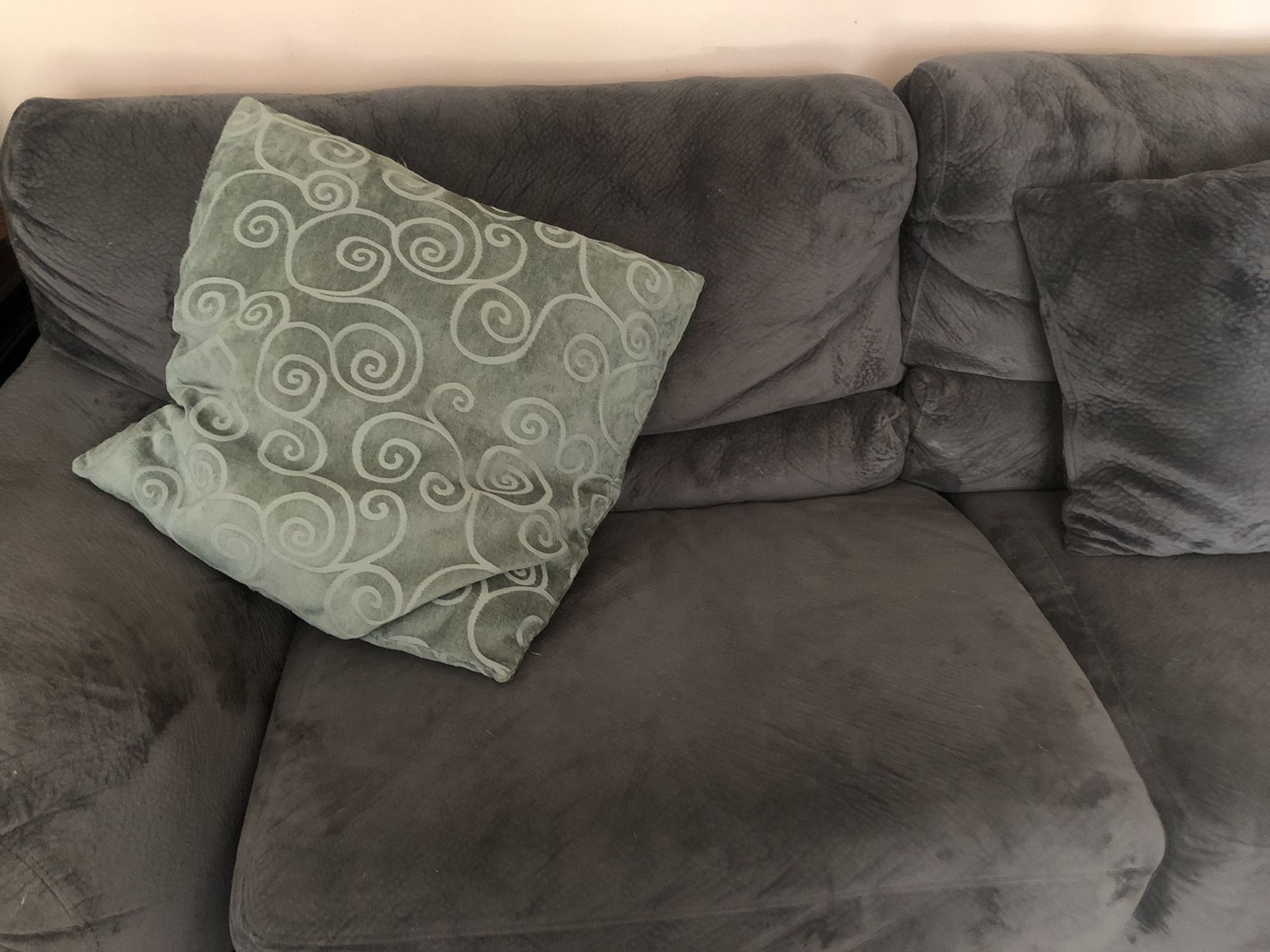Sofa and Love Seat with Pillows MUST GO SOON! MAKE ME AN OFFER!