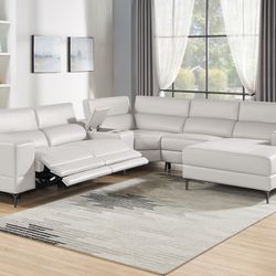 6 PC POWER RECLINING SECTIONAL IN 3 DIFF COLORS 