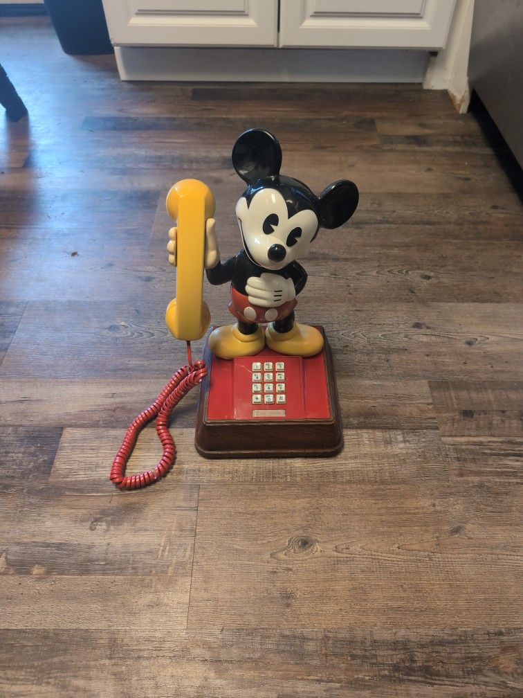 1970s Mickey Mouse Landline phone.