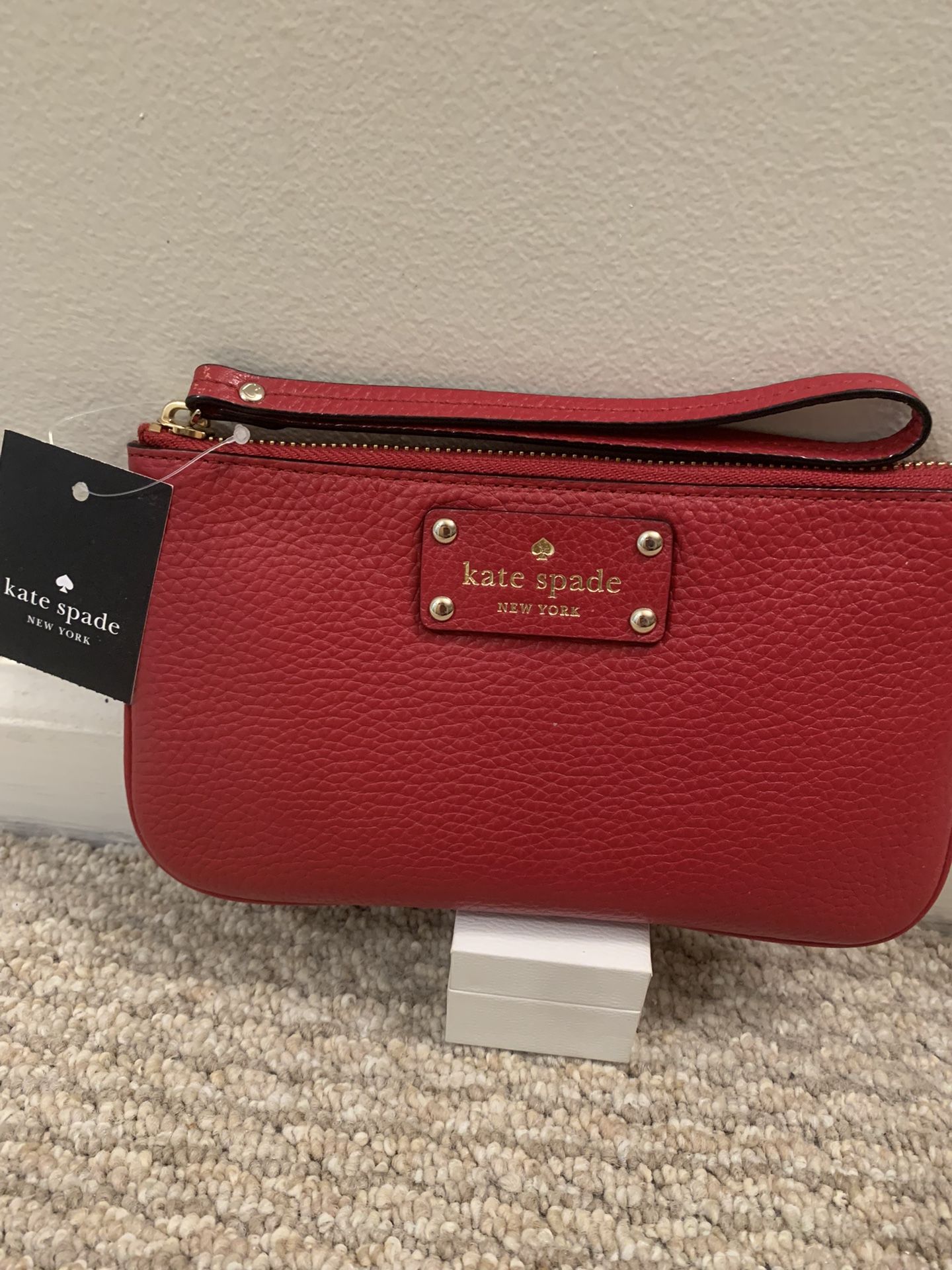 New Kate Spade Wristlet Wallet, Designer Kate Spade Leather Wristlet Purse