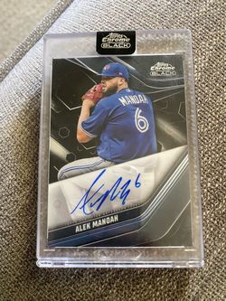 2023 Topps Chrome Black Blue Jays Alek Manoah Auto