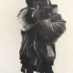 Y2K Washed Black Zip Hoodie Jacket – Oversized Vintage Streetwear