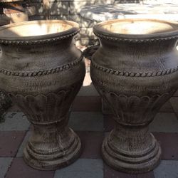 New Flower Pots Made Out Of Clay Size 32in H x 19in W 