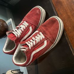 Red Old Skool Vans (old Design)