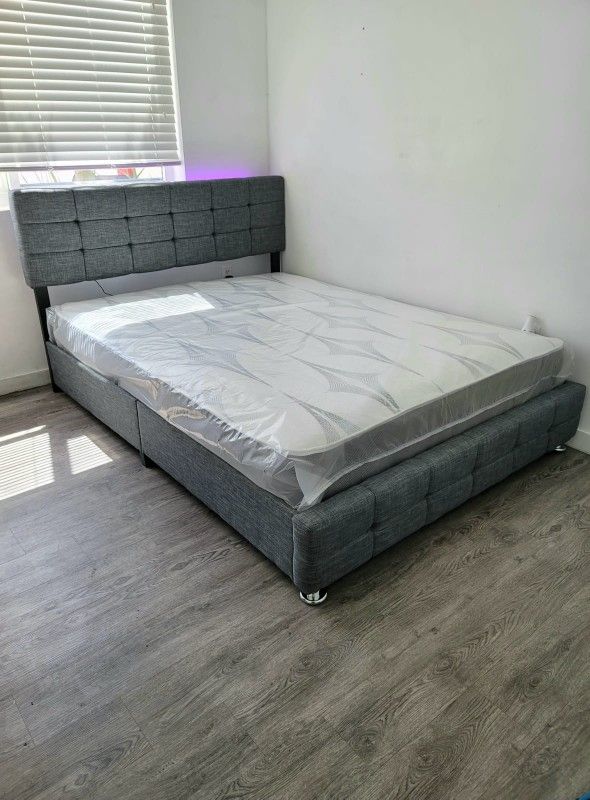 NEW QUEEN MATTRESS AND BOX SPRING 2PC, bed frame not included on price