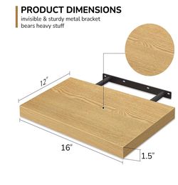 Floating shelf set - 2 shelves