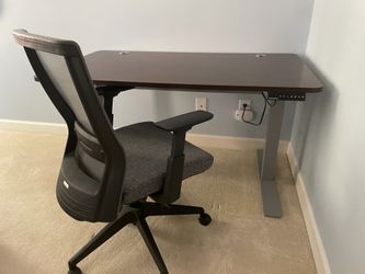 Autonomous Motorized Standing Desk & ErgoChair Combo – WFH Setup