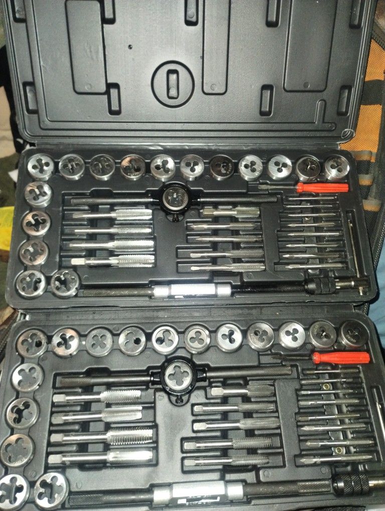 Standard And Metric Tap And Die Set Bought Them At AutoZone Never Used Them