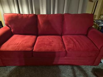 Red Sofa and loveseat