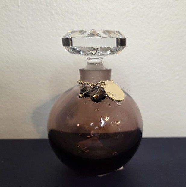 WATERFORD CRYSTAL PLUM REBEL PERFUME BOTTLE GIFTSET W/ CHARM